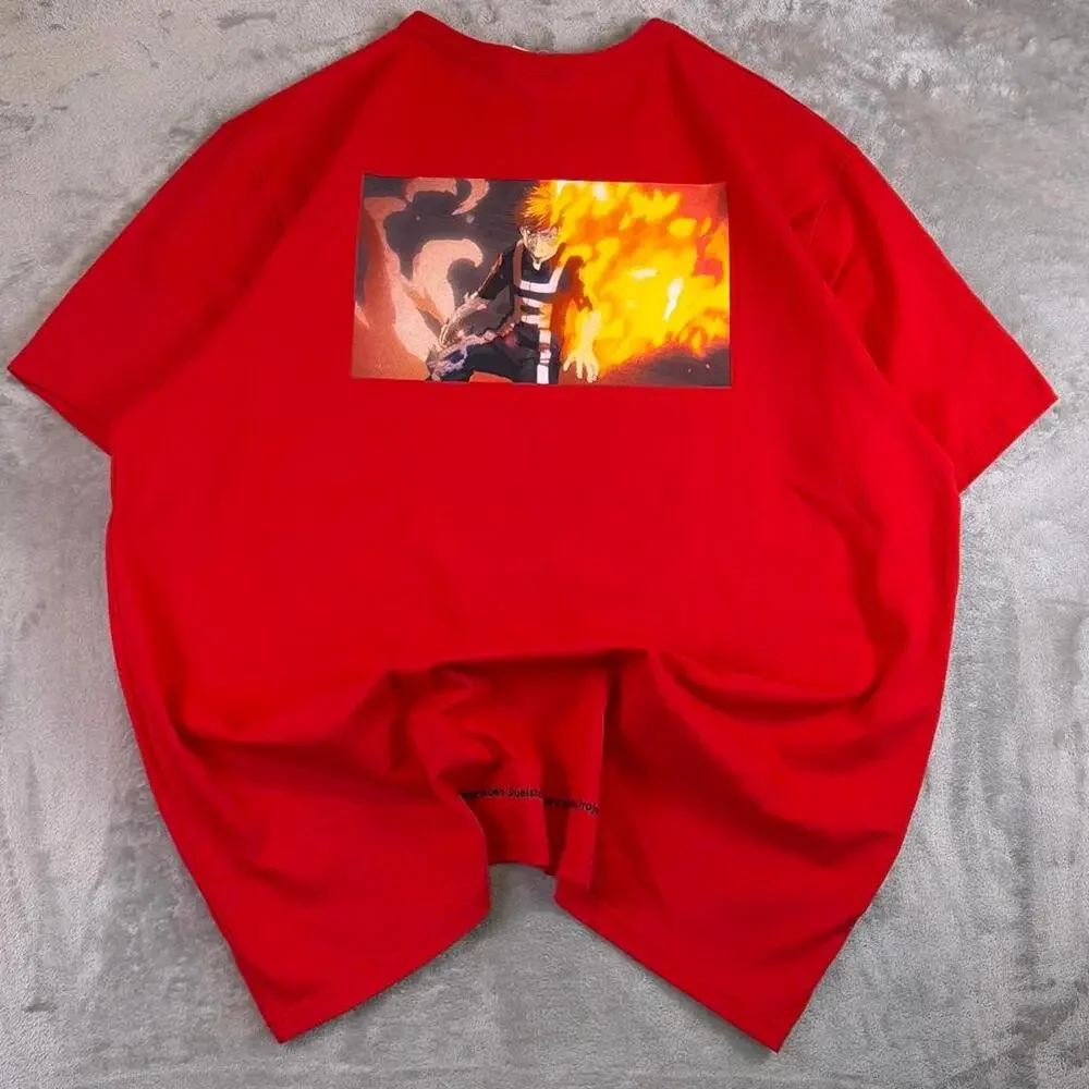 NWT Champion x My Hero Academia Shoto Todoroki Graphic Reverse Weave T-shirt XXL - Picture 2 of 6